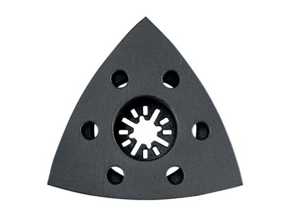 Trojhranná brúsna doska od rohu k rohu 93 mm perforovaná háčikom a slučkou METABO (Farba od rohu k rohu 93 mm, Veľkosť perforovaný háčik a slučka)
