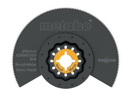 Segmentový pílový kotúč Starlock D.85 mm BiM rozstup zubov 1,3 mm/20TPI METABO (Farba D.85mm BiM, Veľkosť rozstup zubov 1,3 mm/20TPI)