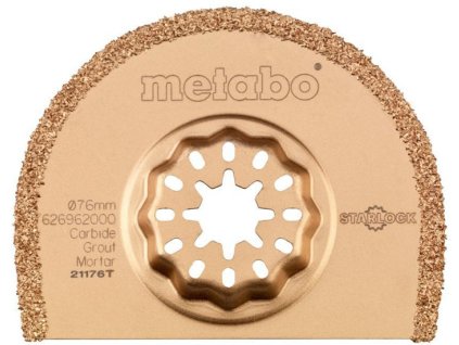 Segmentový pílový list Starlock D.85 mm s karbidovým povlakom zrno 30 rozstup zubov Riff 30 METABO (Farba D.85mm HM povlak, Veľkosť zrnitosť 30 Rozstup zubov Riff 30)