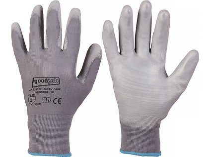 Rukavice GREY GRIP EN 420, EN 388 PPE kategória II GOODJOB (Farba Veľkosť 11 šedá, Veľkosť EN 420, EN 388 kategória OOP II)