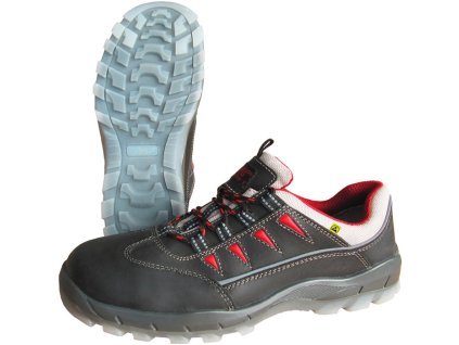 Bezpečnostná obuv SPORT STEP celokožená NITRAS (Farba Veľkosť 46 W. 11 čierna, Veľkosť S3 SRC EN ISO 20345, EN 61340-4-3 Celokožený)