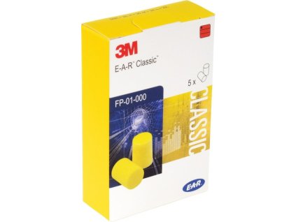 Zátky do uší E-A-R™ Classic™ 3M (Farba EN 352-2:2020 SNR 31 dB, Veľkosť 250 párov / krabica, 5 párov / balenie)
