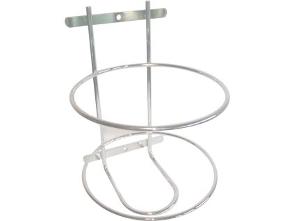 Nástenný držiak kovový Výška cca 228 mm Ø cca 160 mm f. 3-litrové PET kanistre PGP (Farba Kov Výška cca 228 mm, Veľkosť Ø cca 160 mm f. 3l PET plechovky)