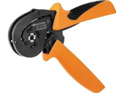 Krimpovacie kliešte PZ 10 SQR Dĺžka 195 mm 0,14 - 10 (~AWG 26... 8) mm² (Farba Dĺžka 195 mm, Veľkosť 0,14 - 10 (~AWG 26... 8) mm²)
