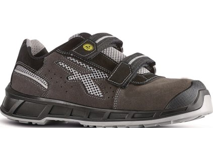 Bezpečnostný sandál Prince semiš s vložkami zo sieťoviny S1PS FO SR ESD EN ISO 20345:2022 U.POWER (Farba Veľkosť 46 W. 11 sivo-šedá, Veľkosť Semiš s vložkami zo sieťoviny S1PS FO SR ESD EN ISO 20345:2022)