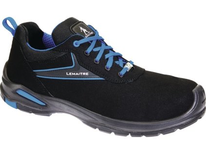 Bezpečnostná obuv Paul z mikrovlákna LEMAITRE (Farba Veľkosť 46 W. L čierna/modrá, Veľkosť S3 SRC ESD EN ISO 20345 mikrovlákno)