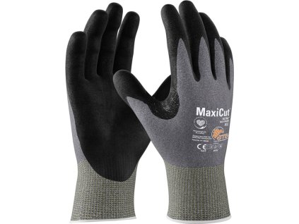 Rukavice na ochranu proti porezaniu MaxiCut® Ultra™ 44-4745D EN 388 PPE kategórie II ATG (Farba Veľkosť 9 svetlosivá/čierna, Veľkosť EN 388 Osobné ochranné prostriedky kategórie II)
