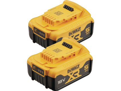 Súprava akumulátorov DCB184P2 18 V 5 Ah 2 ks DEWALT (Farba 18 V, Veľkosť 5 Ah  2 ks.)