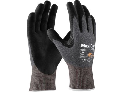 Rukavice na ochranu proti porezaniu MaxiCut® Ultra™ 44-5745E kategória PPE II EN388/EN ISO21420 ATG (Farba Veľkosť 9 sivá/čierna, Veľkosť Osobné ochranné prostriedky kategórie II EN388/EN ISO21420)