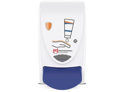Dávkovač na ochranu pokožky PROLINE H235xW132xD117ca.mm 1 l biely/modrý SC JOHNSON (Farba H235xW132xD117approx.mm, Veľkosť 1 liter biela/modrá)