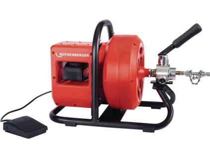 Akumulátorový stroj na čistenie rúr RODRUM VarioClean ROTHENBERGER (Farba pre rúry Ø 40-100 mm, Veľkosť 18 V 8 Ah 26,1 kg)