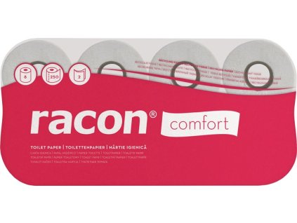 Toaletný papier racon® RACON (Farba 2-vrstvový, Veľkosť 64 RL à 250 listov = 16000 listov)