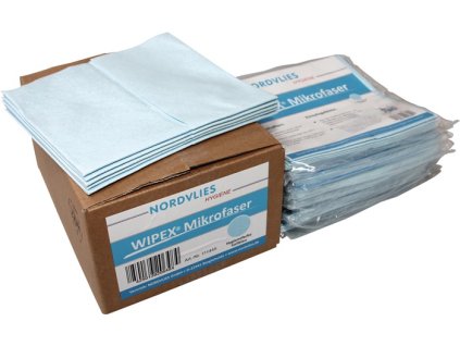 Utierka z mikrovlákna L400xŠ380apr. mm WIPEX (Farba modrá, Veľkosť L400xW380cca mm  1 KT = 10 x 5 utierok)