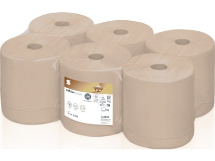 Uterák na ruky v rolke Satino PureSoft 314300 2-vrstvový mäkký béžový D.cca 170 mxŠ.cca 205 mm 6 roliek / PU WEPA (Farba 2-vrstvová mäkká béžová, Veľkosť D.cca 170 mxŠ.cca 205 mm  6 roliek / PU)