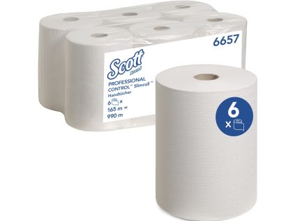 Uterák v rolke 6657 1-vrstvový, bez reliéfu biely Dĺžka cca 151 mmxŠírka cca 198 mm hodí sa pre 9000 469 674 6 roliek / PU SCOTT (Farba 1-vrstvová, neembosovaná biela, Veľkosť D.cca 151 mmxŠ.cca 198 mm vhodné pre 9000 469 674 6 roliek / PU)