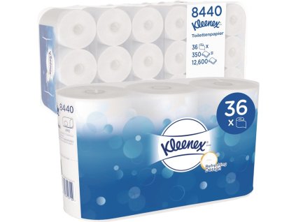 Toaletný papier 8440 3-vrstvový 36 roliek po 350 hárkov = 12600 hárkov KLEENEX (Farba 3-vrstvový, Veľkosť 36 roliek po 350 hárkov = 12600 hárkov)