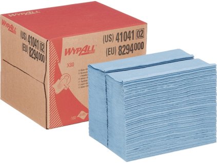 Utierka na utieranie WypAll® X80 8294 Dĺžka cca 427 mmxŠírka cca 282 mm modrá 1-vrstvová Box WYPALL (Farba D.cca 427 mmxŠ.cca 282 mm, Veľkosť modrá 1-vrstvový Box)