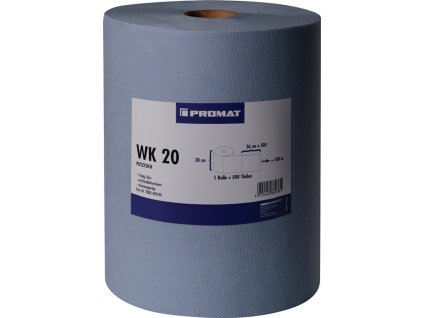 Čistiaca utierka WK 20 Dĺžka cca 360 mmxŠírka cca 380 mm modrá 2-vrstvová, reliéfna PROMAT (Farba D.cca 360 mmxŠ.cca 380 mm, Veľkosť modrá 2-vrstvový, reliéfny)