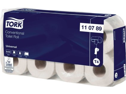 Toaletný papier TORK Universal - 110789 T4, univerzálny, 2-vrstvový 8x8 roliek TORK (Farba T4, univerzálna, 2-vrstvová, Veľkosť 8x8 roliek)