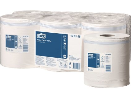 Uterák v roli vhodný pre 9000 474 183 6x1 rolka TORK (Farba 1-vrstvová, neperforovaná biela, Veľkosť L300ca.mxW200ca.mm vhodné pre 9000 474 183 6x1 rolky)