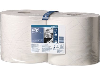 Čistiaca utierka TORK 130041 D.cca 255 mxŠ.cca 235 mm biela 2-vrstvová, reliéfna, s potlačou 2 rolky / PU TORK (Farba D.cca 255 mxŠ.cca 235 mm, Veľkosť biela 2-vrstvový, reliéfny, s potlačou 2 rolky / PU)