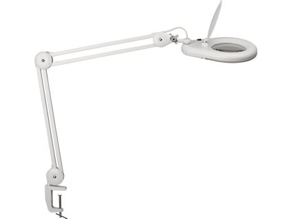 LED lupa  Sklenená šošovka 127 (5″) Stolová svorka (Farba Sklenená šošovka 127 (5″), Veľkosť Stolová svorka)