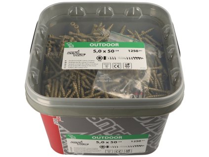 Skrutka do palubovky s povrchovou úpravou AR  (Farba 5x60 mm TX-25, Veľkosť Povlak AR 30 mm)