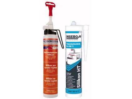 Silikón na vysoké teploty HT/300-SD (Farba popis, Veľkosť 200 ml tlaková nádoba, čierny - PLOBERGER)