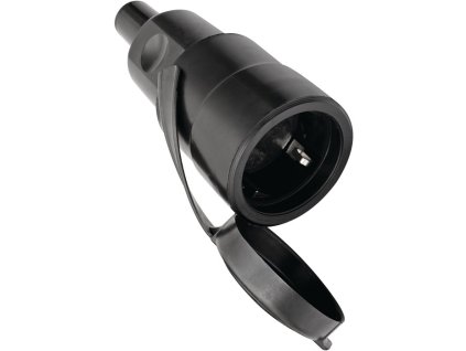 Stavebná/priemyselná spojka  10-/16~ A 250 V čierna IP44 (Farba 10-/16~ A 250 V, Veľkosť čierna IP44)
