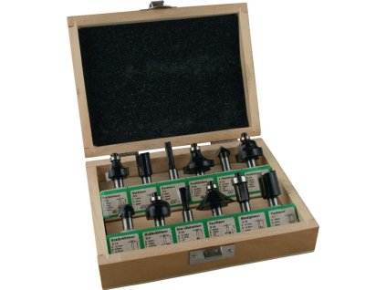 Súprava fréz 973CT12A05 Karbidová stopka Ø 8 mm 12 dielov (Farba Karbidová stopka Ø 8 mm, Veľkosť 12 dielov)