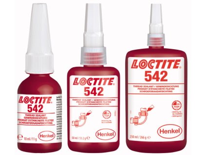 Tesnenie závitov 542 strednopevnostné (Farba popis, Veľkosť 50 ml fľaška - hnedá)