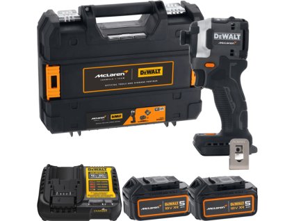 Uťahovač rázový 1/4" 206Nm 18V XR 2x5,0Ah MCLAREN