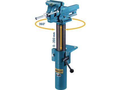 Zariadenie na nastavenie výšky Zdvihák HEUER pre šírku čeľuste 160 / 180 mm Otočné o 360° (Farba pre šírku čeľuste 160 / 180 mm, Veľkosť Otočný o 360°)