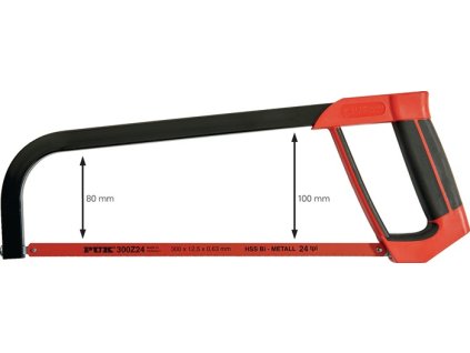 Pílový list na kov B32100 Dĺžka čepele 300 mm 24 zubov na palec D-komfortná rukoväť (Farba Dĺžka čepele 300 mm 24 zubov na palec, Veľkosť D-komfortná rukoväť)