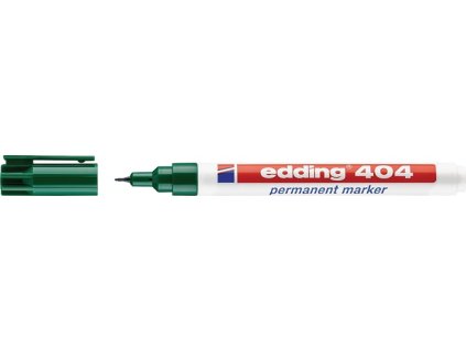 Permanentný popisovač 404 zelená Šírka čiary 0,75 mm guľatý hrot (Farba zelená, Veľkosť Šírka vlasca 0,75 mm okrúhly hrot)