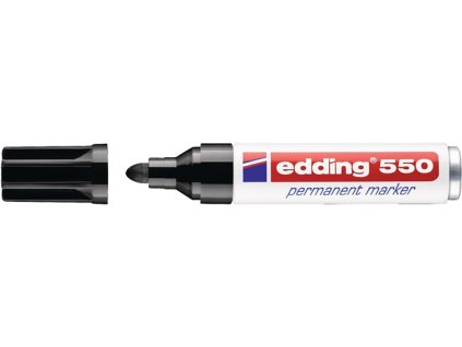 Permanentný popisovač 550 čierna Šírka čiary 3-4 mm okrúhly hrot (Farba čierna, Veľkosť Šírka čiary 3-4 mm okrúhly hrot)