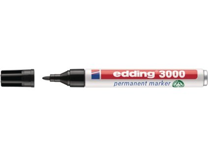 Permanentný popisovač 3000 čierna Šírka čiary 1,5-3 mm okrúhly hrot (Farba čierna, Veľkosť Šírka čiary 1,5-3 mm okrúhly hrot)