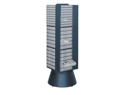 Otočná veža  B680xD680xH1600mm pre oceľový zásobník série 900 (prázdny) (Farba Š680xD680xV1600mm, Veľkosť pre oceľový zásobník série 900 (prázdny))