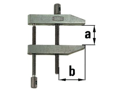 Paralelná skrutková svorka PA Rozpätie 116 mm Hĺbka hrdla 72 mm (Farba Rozpätie 116 mm, Veľkosť Hĺbka hrdla 72 mm)