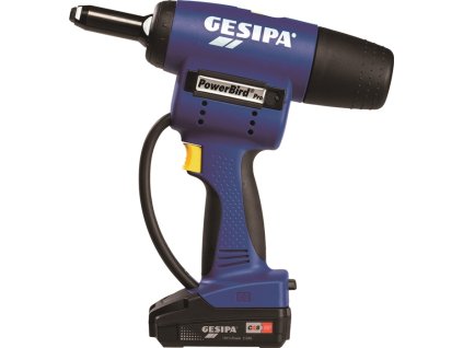 Akumulátorový nástroj na osadzovanie slepých nitov PowerBird® Pro Gold Edition 7 kusov 20000 N  (Farba 7 kusov 20000 N)