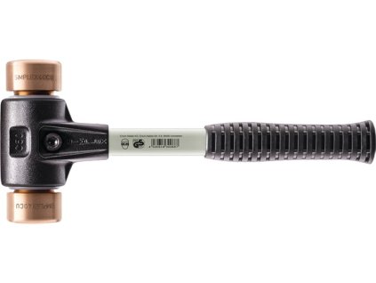 Kladivo s mäkkým povrchom  SIMPLEX Dĺžka 330 mm Hlava Ø 40 mm tvrdé Sklolaminát (Farba Dĺžka 330 mm Hlava Ø 40 mm, Veľkosť tvrdé sklolaminátové)