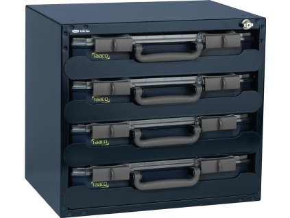 Trezor na sortiment  Š452xD405xV330mm 4 priehradky s boxmi na sortiment (Farba Š452xD405xV330mm, Veľkosť 4 priehradky s boxmi na sortiment)