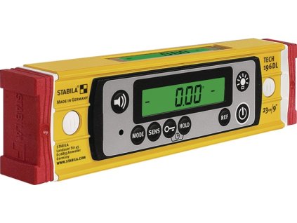 Elektronická vodováha TECH 196 DL 23 cm Hliníková žltá (Farba 23 cm, Veľkosť TECH 196 DL 23 cm ± 0,5 mm/m ± 0,5 mm/m TECH 196 DL 23 cm ± 0,5 mm/m ± 0,5 mm/m)