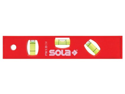 Torpédová vodováha PTM 5 20 cm Plast ABS červená (Farba 20 cm, Veľkosť PTM 5 20 cm 1,50 mm/m Magnet PTM 5 20 cm 1,50 mm/m Magnet)