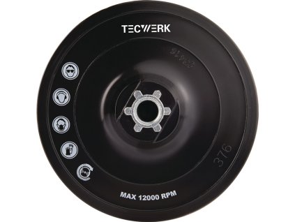 Podložka M14 lepiaca TECWERK (Farba Ø 150 mm, Veľkosť M14 Pripevnené suchým zipsom)