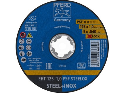 Rezný kotúč PFERD TOOLS (Farba D125x1mm rovný, Veľkosť INOX Otvor 22,23 mm)