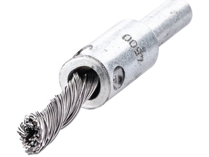 Kefová kefa 4500 min-¹ LESSMANN (Farba Ø 10 mm stopka 6 mm hrúbka drôtu 0,35 mm, Veľkosť oceľ 4500 min-¹)