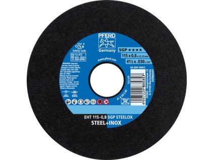 Rezný kotúč PFERD TOOLS (Farba D115x0,8 mm rovný, Veľkosť INOX Otvor 22,23 mm)