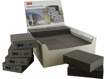 Brúsna špongia 3M (Farba L100xŠ68 mm, Veľkosť stredne mäkký)