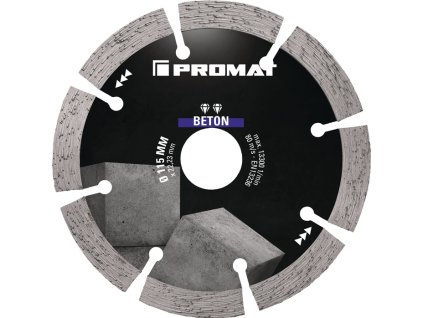 Diamantový rezný kotúč BETON PROMAT (Farba Ø 350 mm Otvor 25,4 mm, Veľkosť Šírka segmentu 40 mm Výška segmentu 10 mm Hrúbka segmentu 3,2 mm)